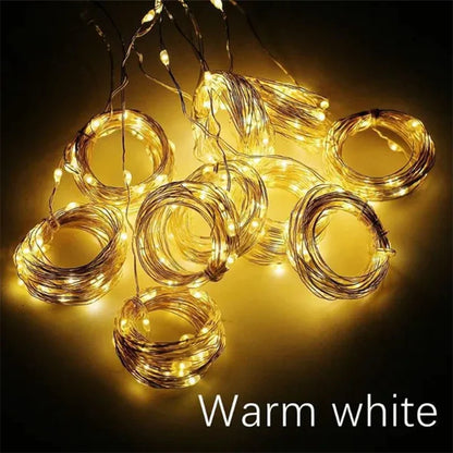 Lumières de Noël LED pour cascades - Atmosphère magique pour les fêtes de fin d'année